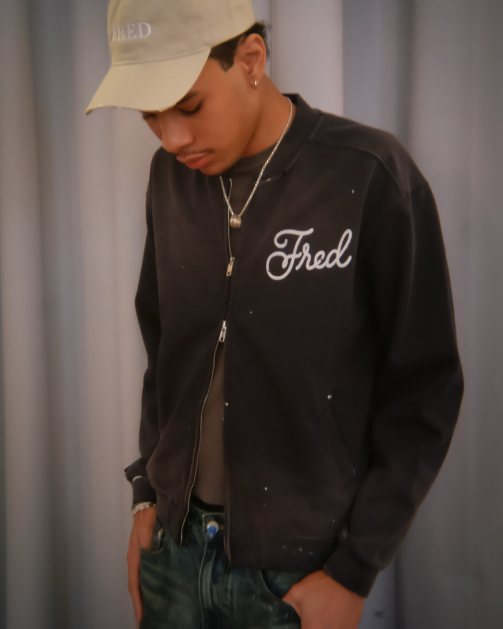 FRED Sun Fade Baseball Jacket