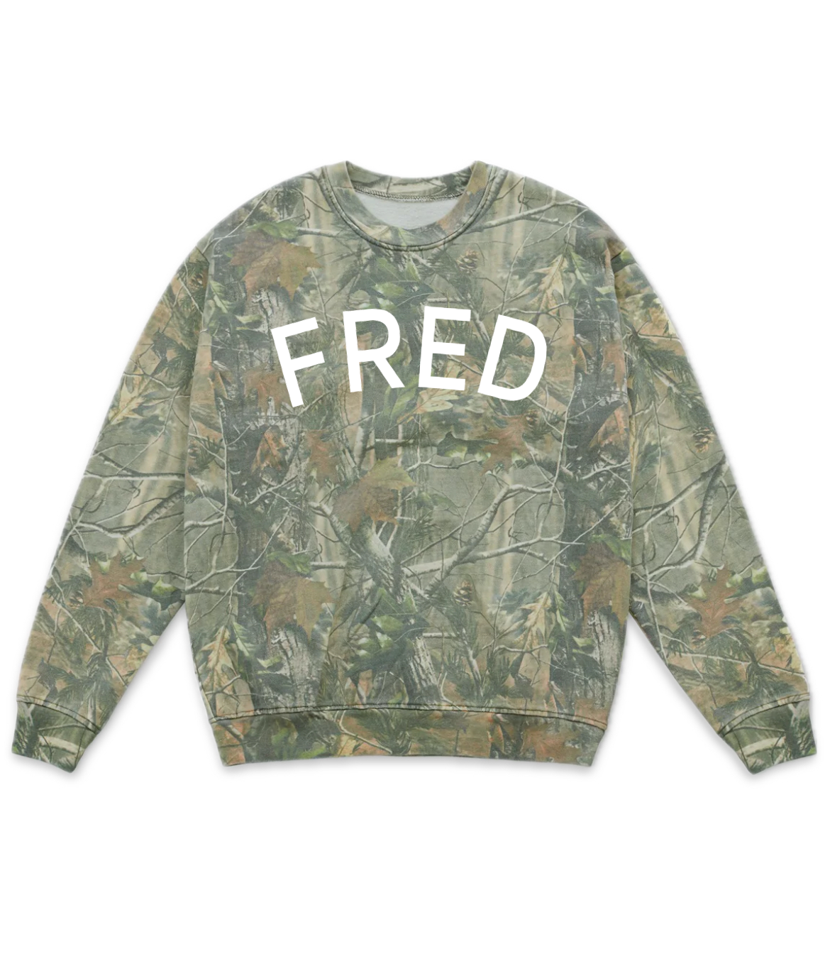 Vintage FRED tree camo sweatshirt